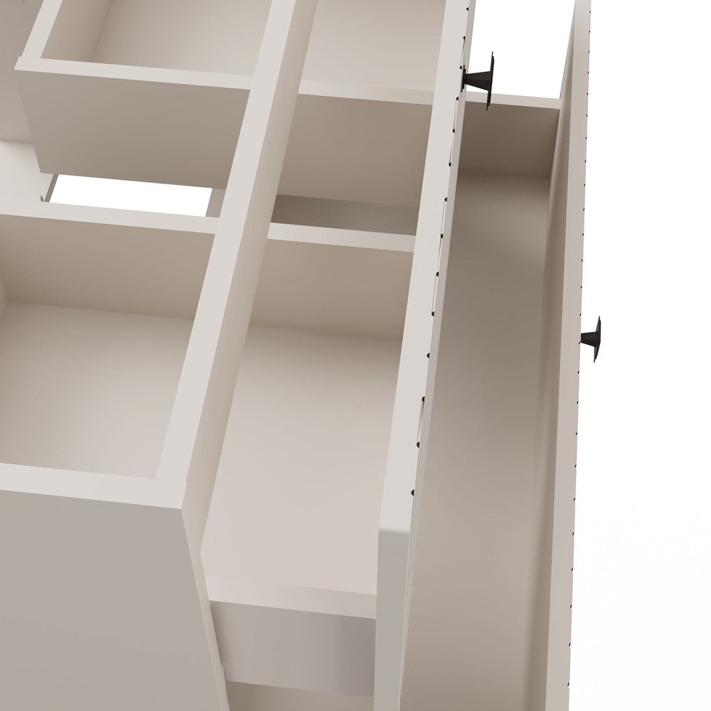 SZAFKA POD UMYWALKĘ TIGO 80 2S KASZMIR 2 SZUFLADY RYFLOWANY FRONT WISZĄCA