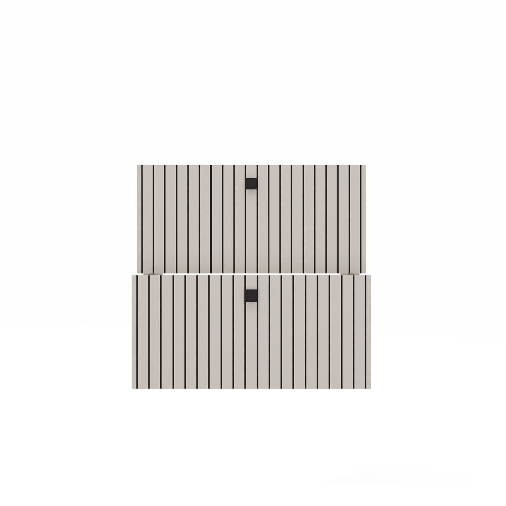 SZAFKA POD UMYWALKĘ TIGO 60 2S KASZMIR 2 SZUFLADY RYFLOWANY FRONT WISZĄCA