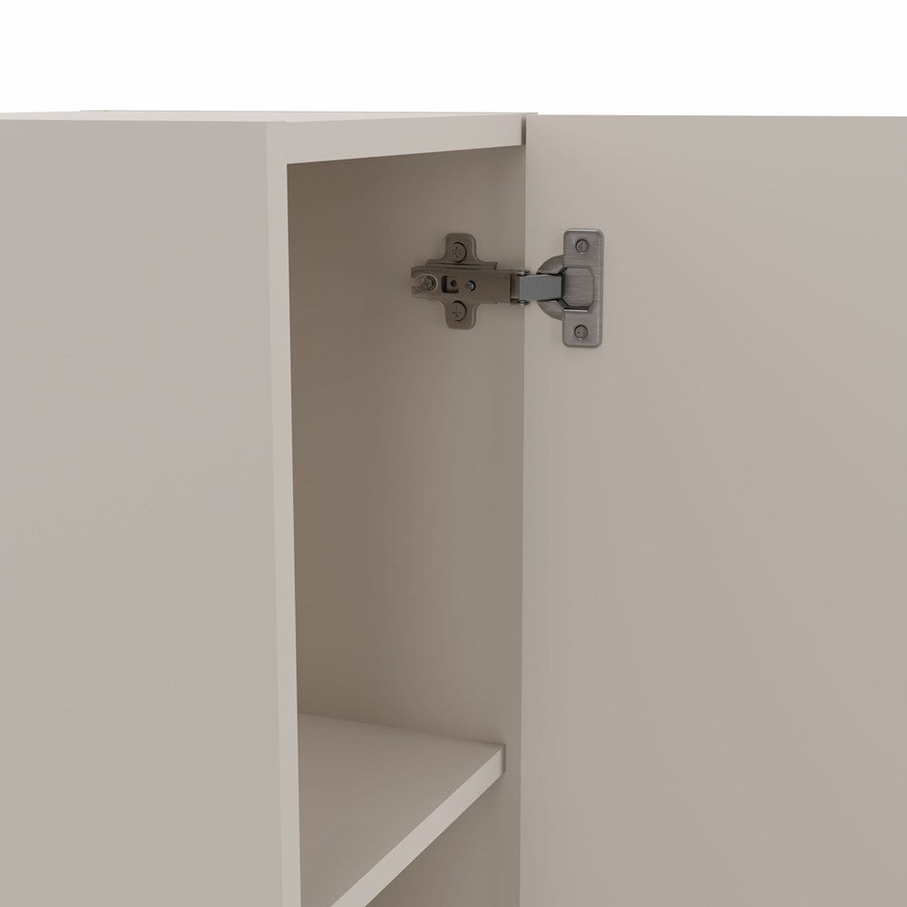 SZAFKA ŁAZIENKOWA WISZĄCA SŁUPEK REGAŁ TIGO 1D KASZMIR RYFLOWANY FRONT