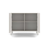 Komoda KAMARO 2D SLIM KASZMIR Lamele Front Ryflowany