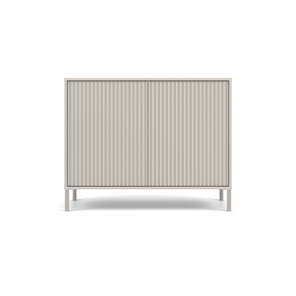 Komoda KAMARO 2D SLIM KASZMIR Lamele Front Ryflowany