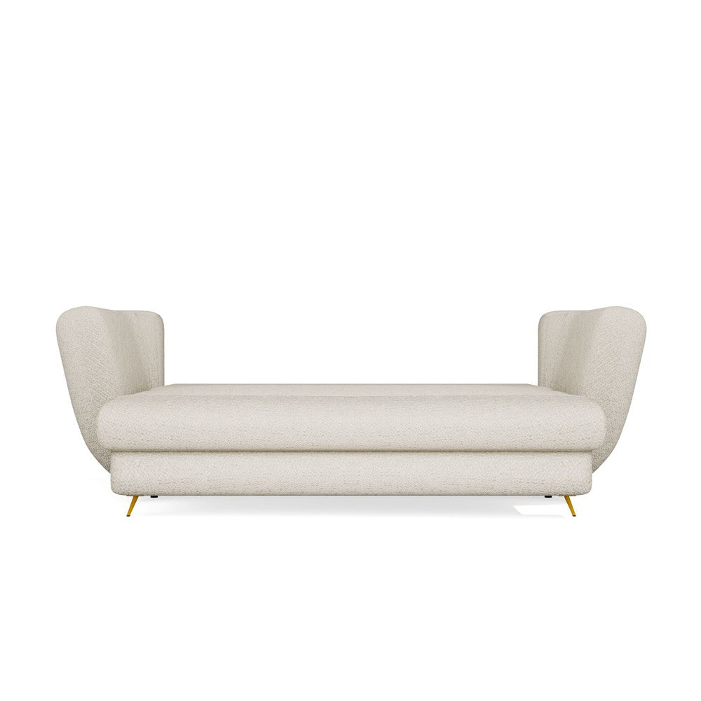 SOFA SARIS BEŻOWY NOGA ZŁOTA