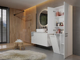 Słupek łazienkowy Nel 1K/DD BIAŁY