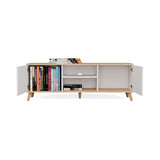 Szafka Rtv Olympo 150 Biała Dąb Artisan 150 Cm Stolik Pod Tv Telewizor