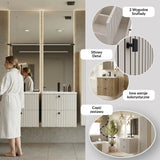 SZAFKA POD UMYWALKĘ TIGO 60 2S KASZMIR RYFLOWANY FRONT + UMYWALKA