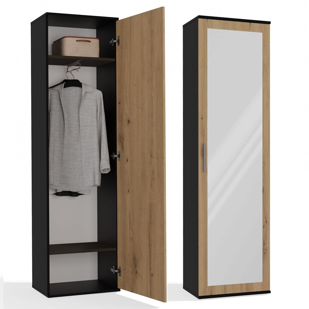 Szafa DUO ANTRACYT DĄB ARTISAN
