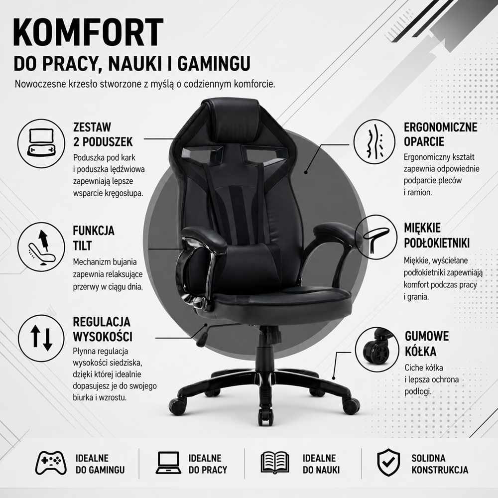 Fotel Drift DRIFT CZARNY