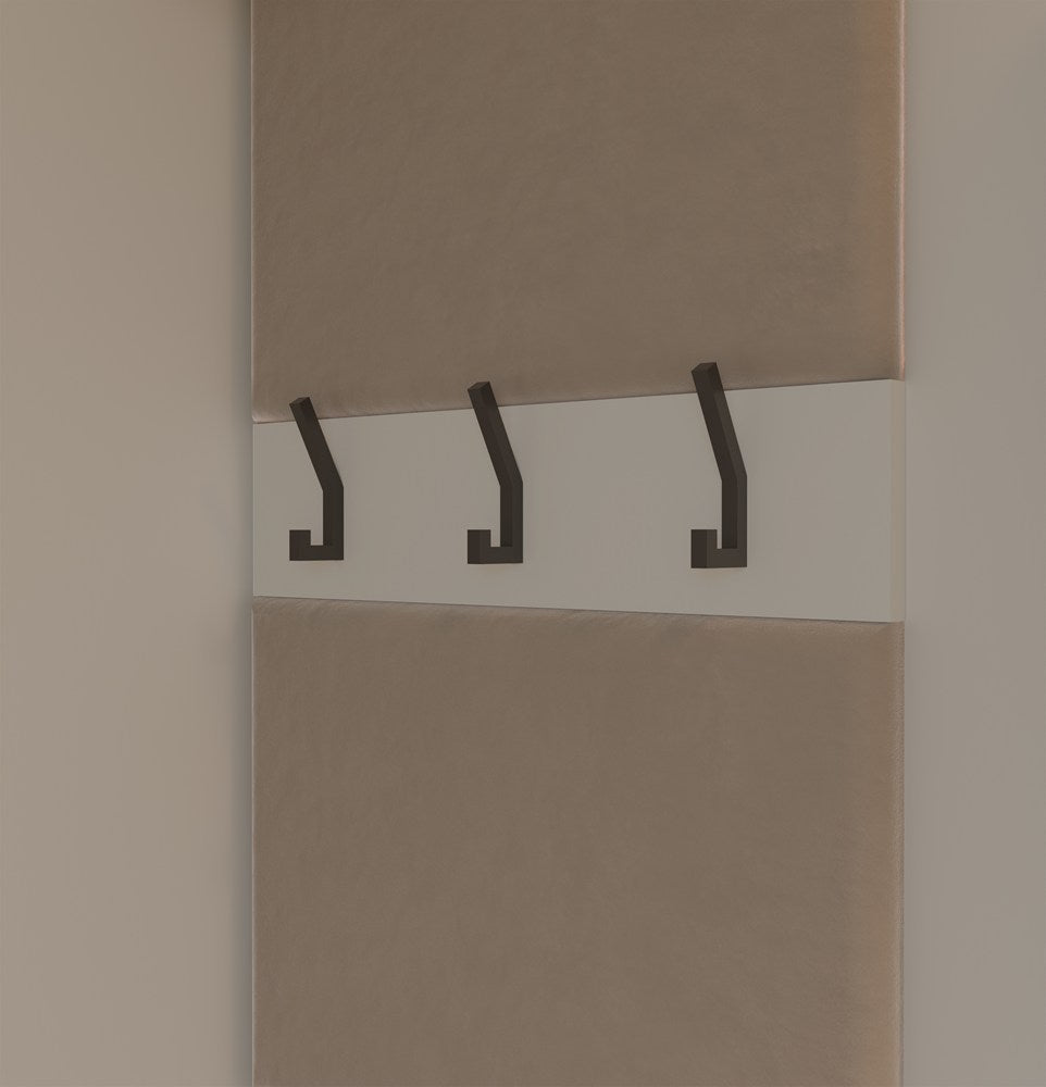 Garderoba Haga 1W2S Wieszak 2 Szuflady Do Korytarza Kaszmir Beż 238X50X35