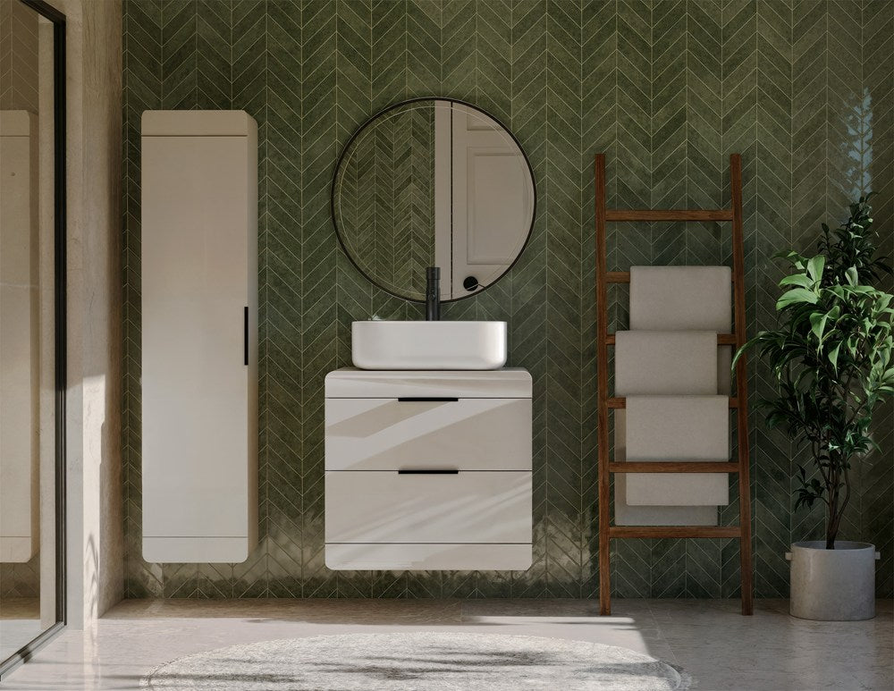 Szafka Pod Umywalkę Terra 60 2S Wisząca Kaszmir 2 Szuflady 60X58X45 Cm
