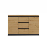 Komoda Malwa 2D3S/BA ANTRACYT DĄB ARTISAN