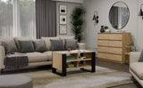 Stolik Modern 4P DĄB ARTISAN CZARNY