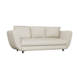 SOFA SARIS BEŻOWY NOGA CZARNA