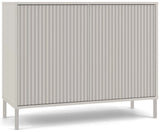 Komoda KAMARO 2D SLIM KASZMIR Lamele Front Ryflowany