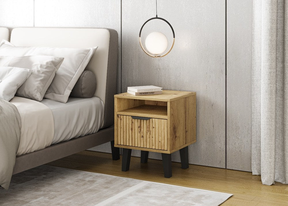 Szafka nocna Scandi 1S SLIM DĄB ARTISAN